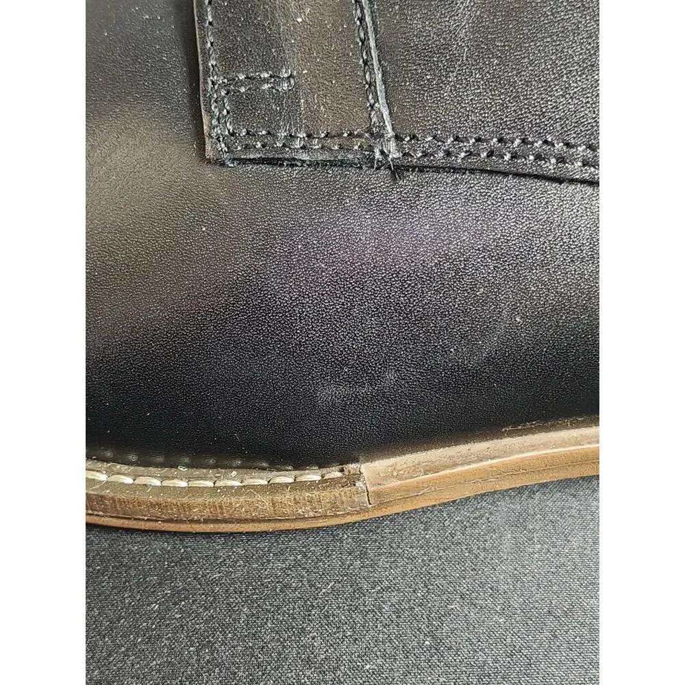 FRANCO FORTINI Men's 9 Bradley Black Leather Oxford Dress Shoes NWOB